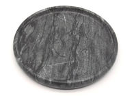 Hotel Natural Round Marble Serving Tray Black Polished Friendly
