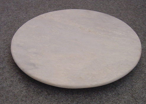 12-calowy marmur Lazy Susan, biały leniwy Susan 4,5 cm wysokość matowej powierzchni