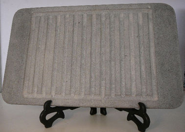 32x25cm kamienne płyty grillowe, prostokątna płyta kamienna z rowkiem