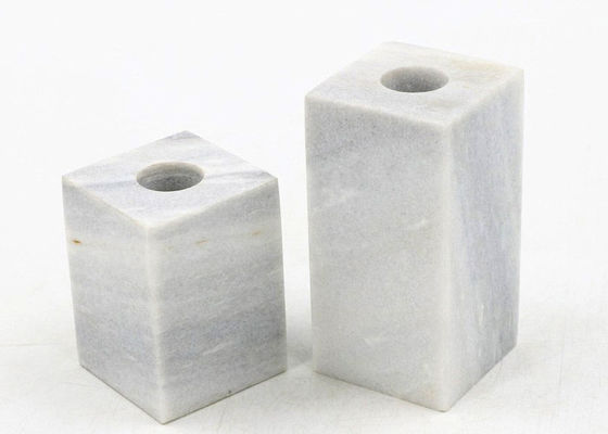 100% Natural marble 5x5x7cm Stone Candle Holders